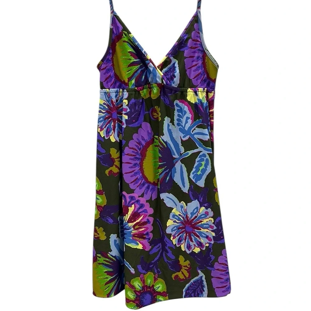 Lucky Brand Rose Label Bathing Suit Dress Floral Y2K Swim Cover Up Size XS Small - Picture 7 of 12